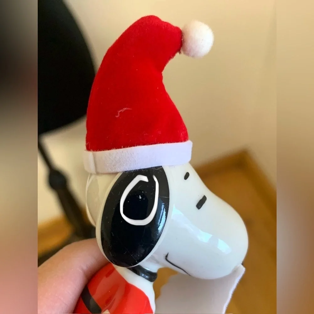 Department 56 Peanuts Santa Christmas Ornament - Red and White Vintage Snoopy